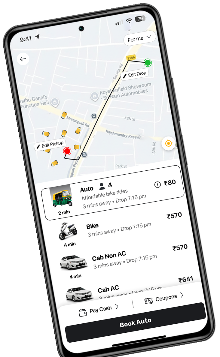 Sanchaar app screen: Choose service